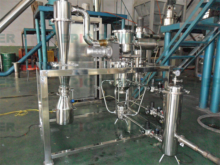 實驗型圓盤式氣流粉碎機
